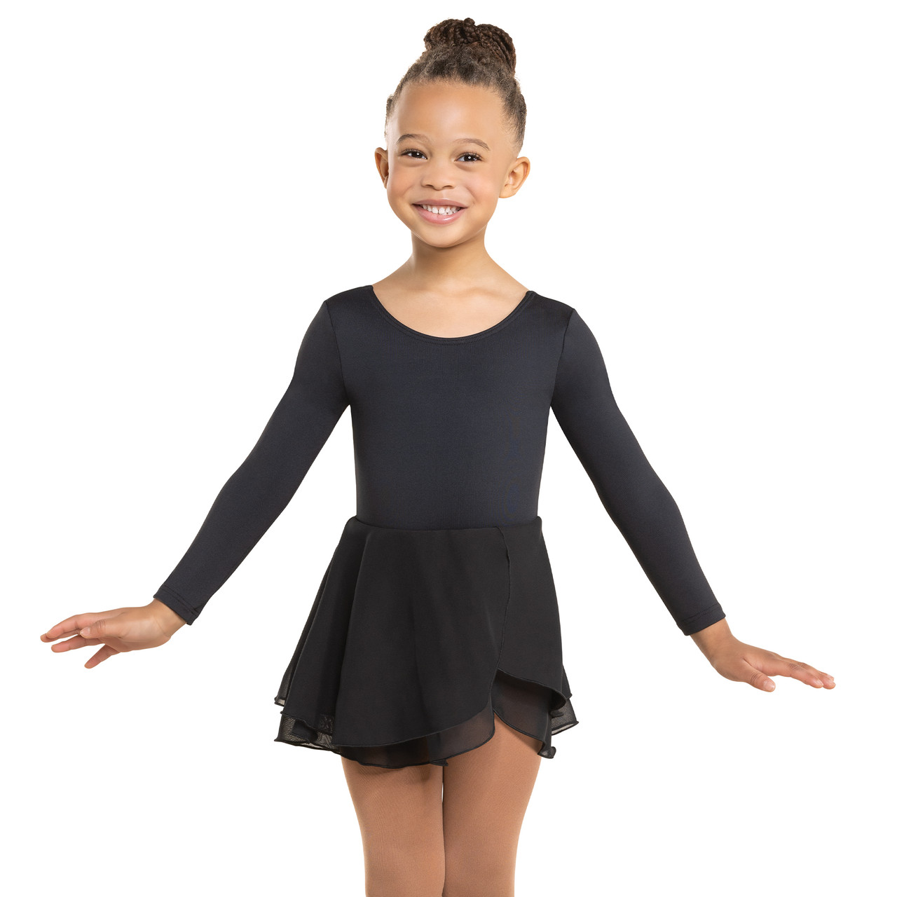 SCOOP NECK LONG SLEEVE DRESS