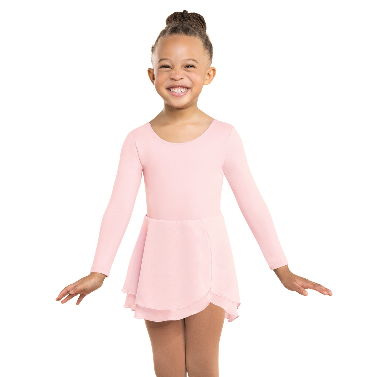 SCOOP NECK LONG SLEEVE DRESS