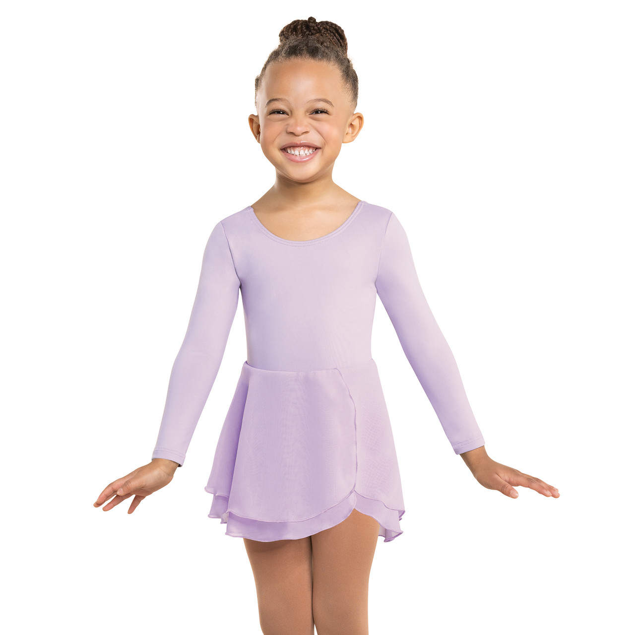 SCOOP NECK LONG SLEEVE DRESS