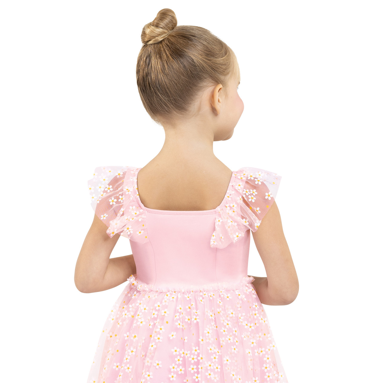 FLORAL RUFFLE SLEEVE DRESS