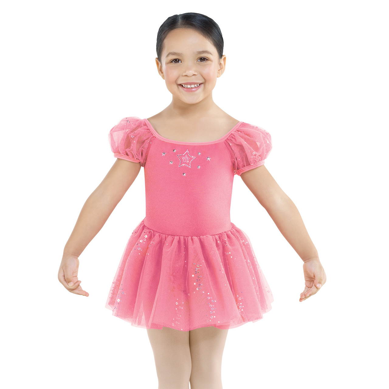 SPARKLE PUFF SLEEVE DRESS