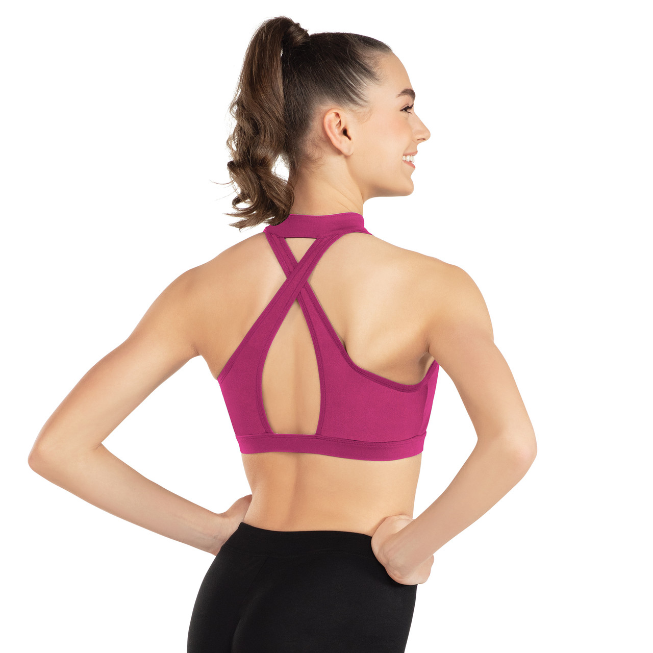 MOCK NECK ZIP-FRONT BRA 6 MOCK NECK ZIP-FRONT BRA