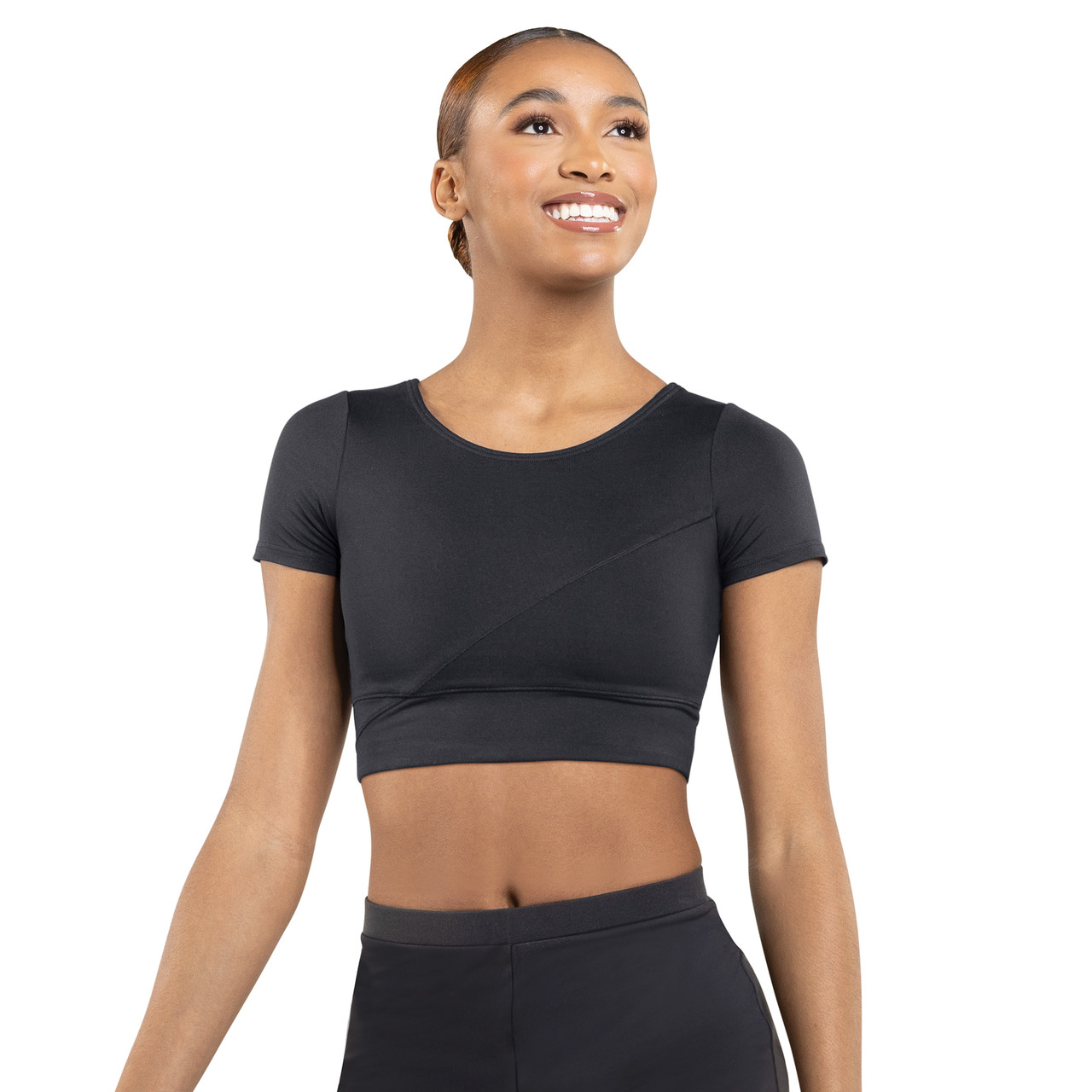 SHORT SLEEVE CROP TOP