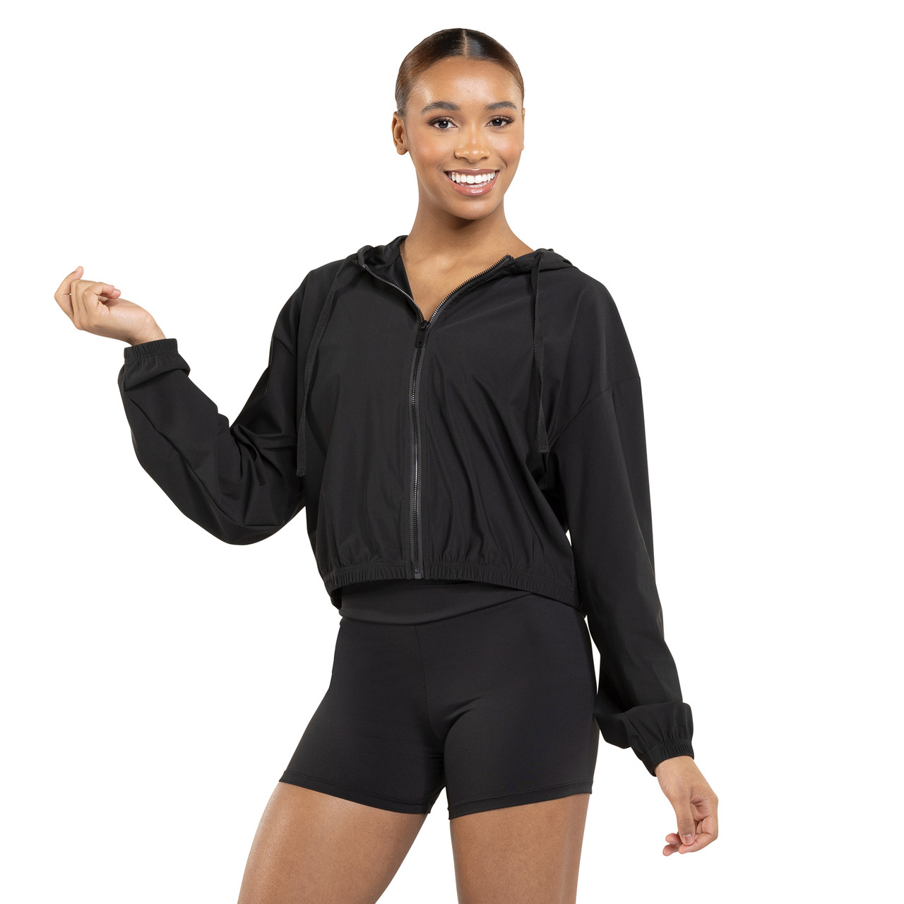 RELAXED FULL-ZIP HOODED JACKET